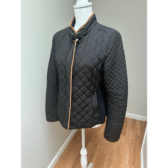 Zara Women’s Quilted Black Riding Jacket size Small/Medium - Picture 2 of 11